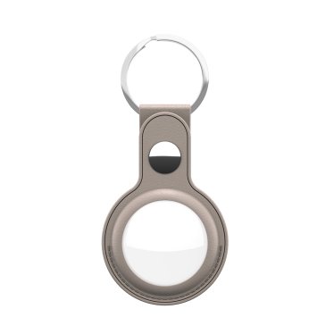 KeyBudz AirTag Keyring - Sandy Beige