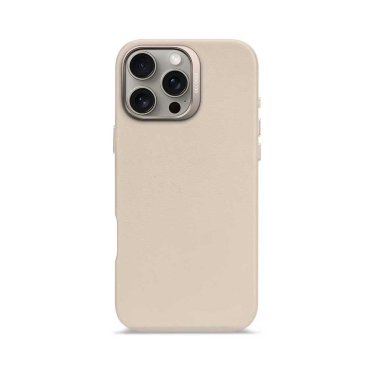 Decoded Leather Backcover - iPhone 16 Pro Max - Clay