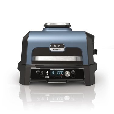 @Ninja Woodfire Pro XL Electric BBQ, Grill and Smoker - 1700W - Black/Blue