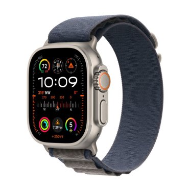 !Apple Watch Ultra 2  - 49mm Titanium - Blue - Alpine Loop - M (145-190mm)