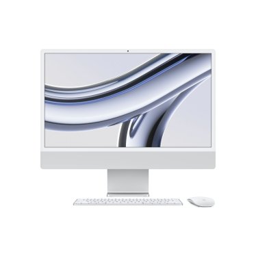 [Open Box] iMac 24" Silver - M3 8C-CPU & 8C-GPU - 16GB - 256GB - Gbit Eth - MK-TID-NUM - Mouse